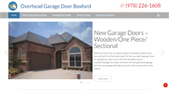 Desktop Screenshot of garagedoorrepairboxfordma.com